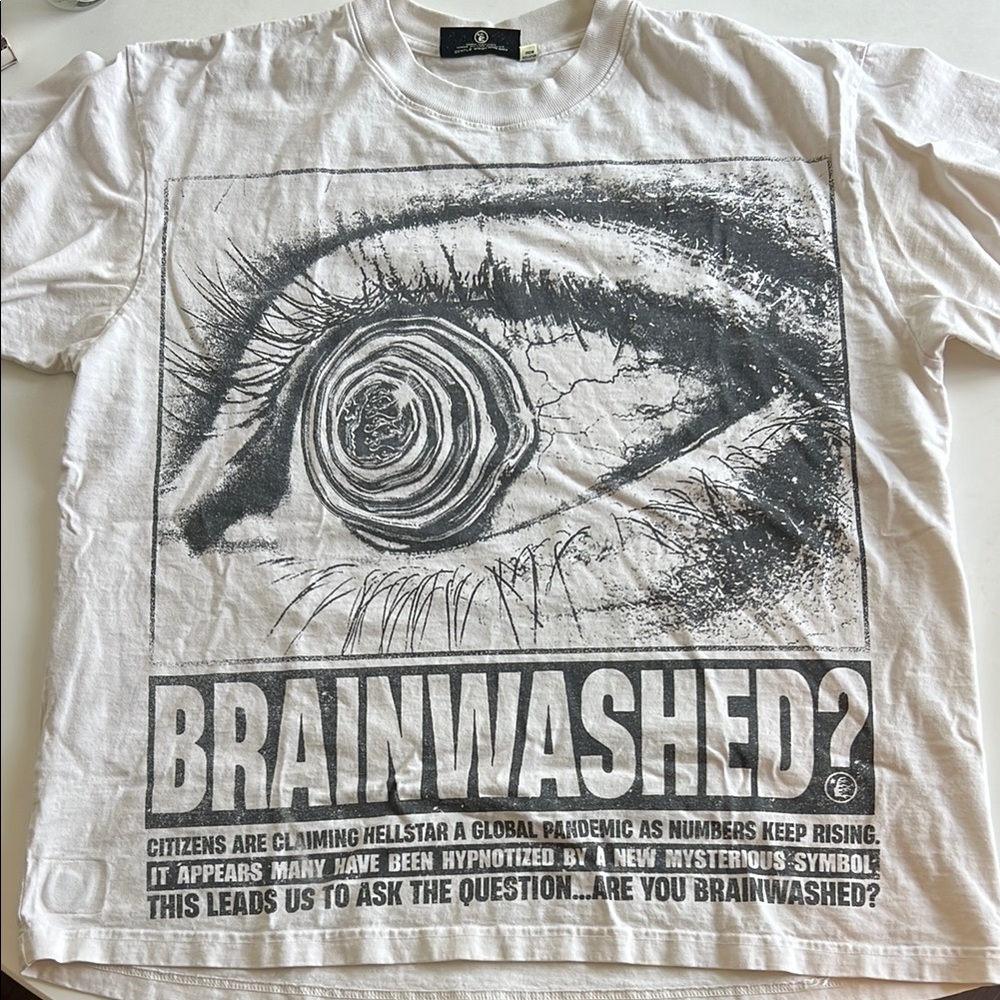 Hellstar White Graphic T-Shirt XL